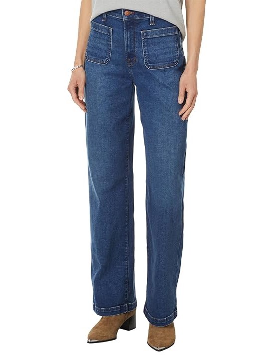 Madewell Perefect Vintage Wide with Patch Pocket in Allentown Wash Womens Jeans Allentown Wash